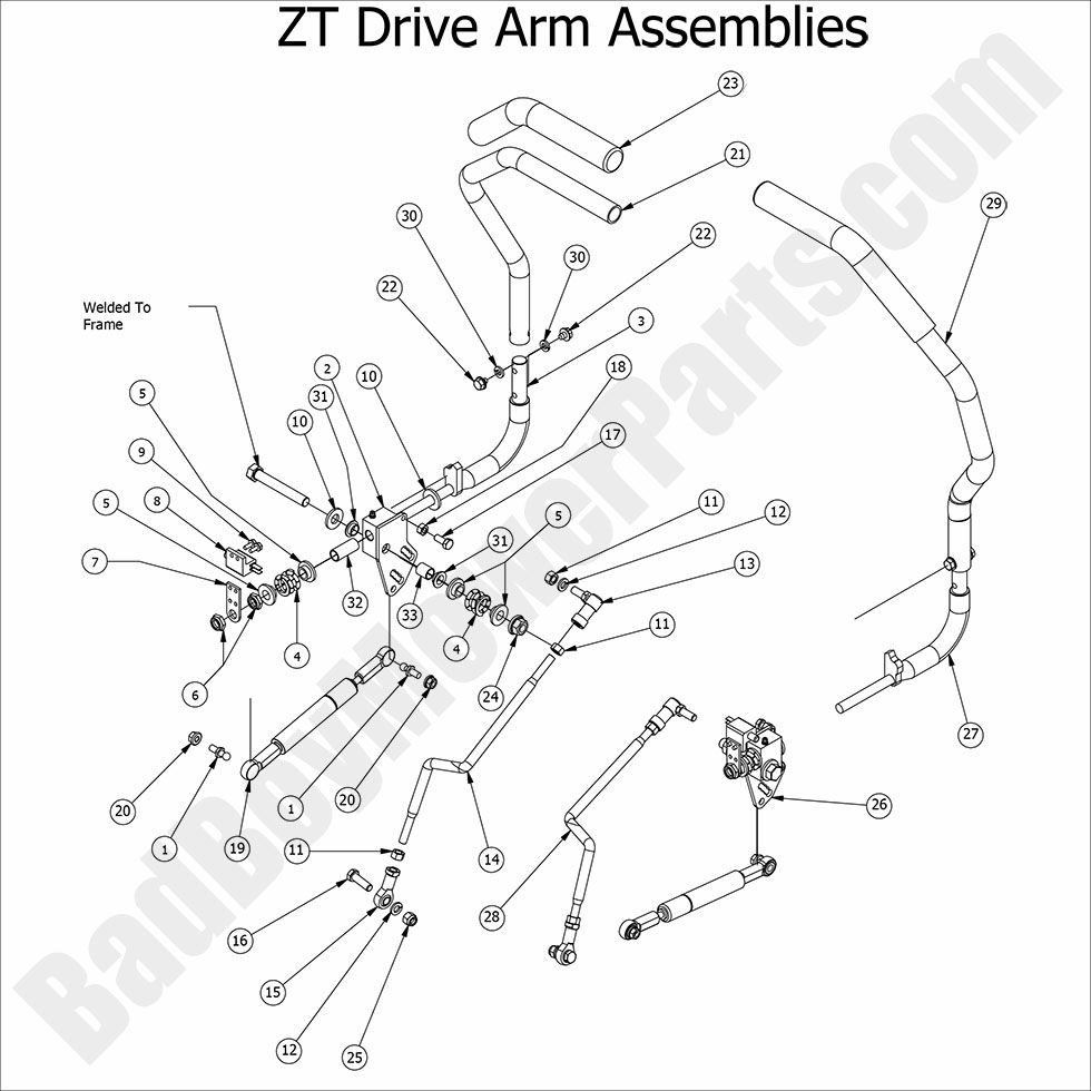 2016 ZT Elite Drive Arm Assembly